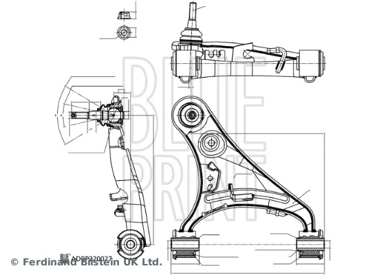 Control/Trailing Arm, wheel suspension